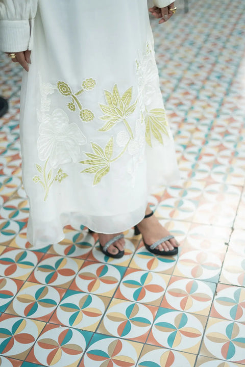 Doodle Floral Green